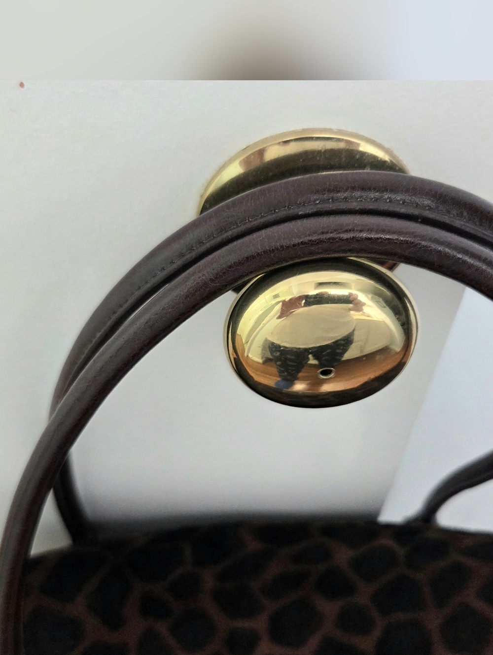 Brown Animal Print Shoulder Bag - Picture 4 of 11